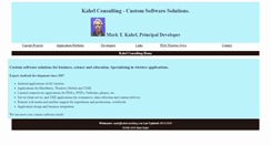 Desktop Screenshot of kahrlconsulting.com
